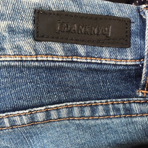 ❤️BlankNYC Distressed Patch Modern Skinny Classique Jeans Denim Size 28 - Picture 7 of 9